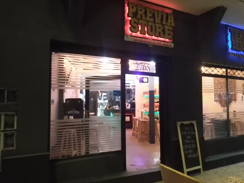 Previa Store Bar